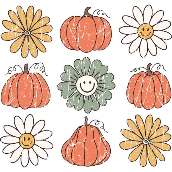PumpkinsFlowers1 Retro Thumbnail