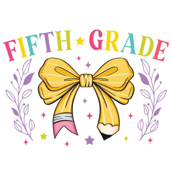 Fifth Grade Pencil Bow Thumbnail