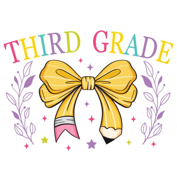 Third Grade Pencil Bow Thumbnail