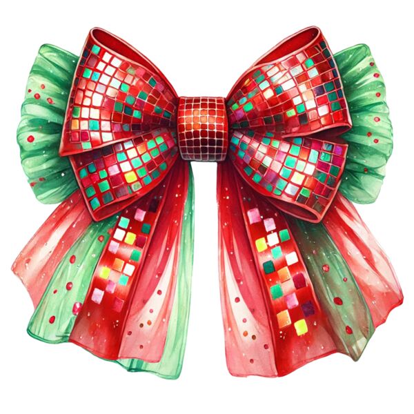Christmas Disco Bow Thumbnail
