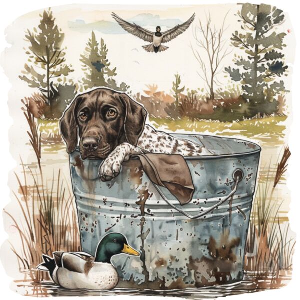 Dog and duck Thumbnail