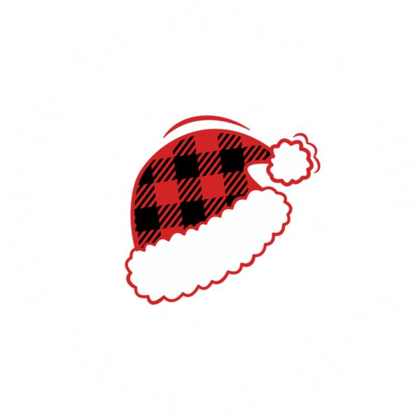 Buffalo Plaid Santa Claus Hat Circle   Red Plaid 02 Thumbnail