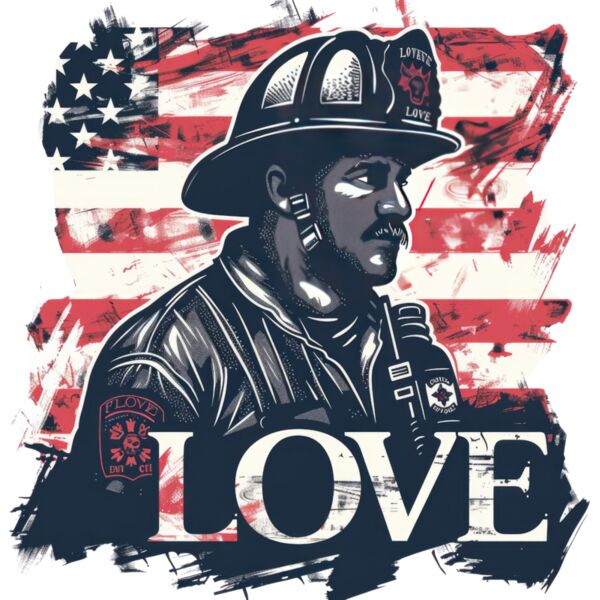 Love America Firefighter Thumbnail