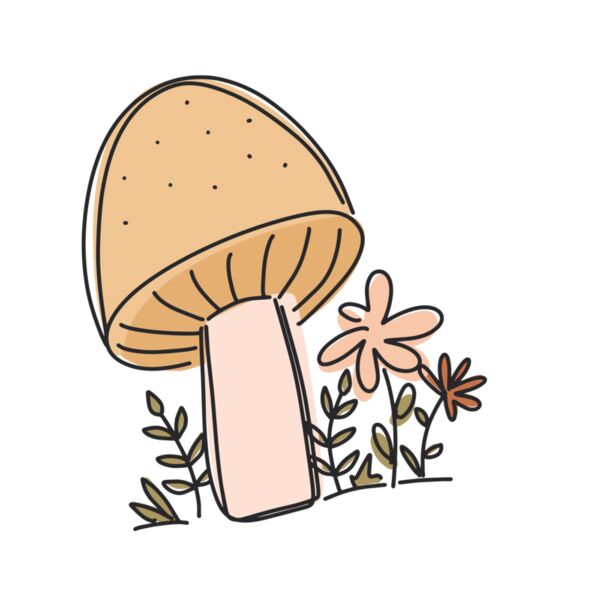 Mushroom with flowers Thumbnail