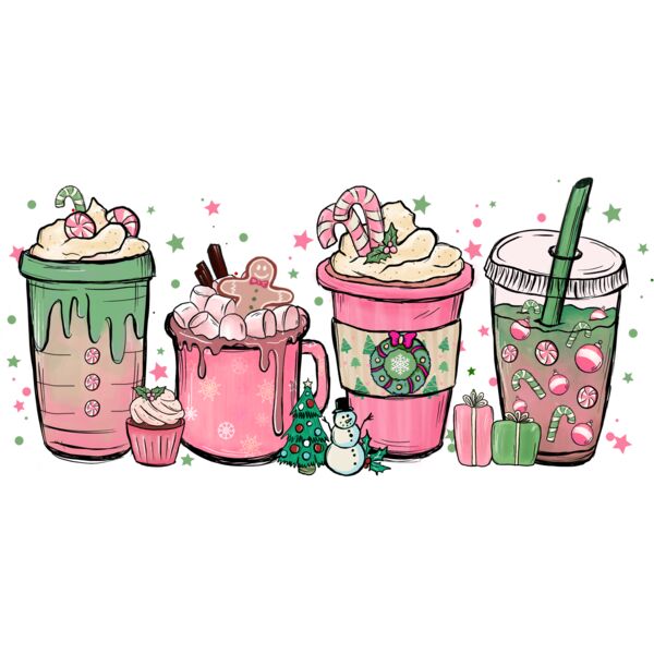 Christmas pink cups Thumbnail
