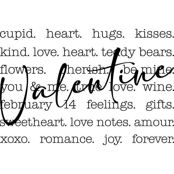 Valentine text Thumbnail